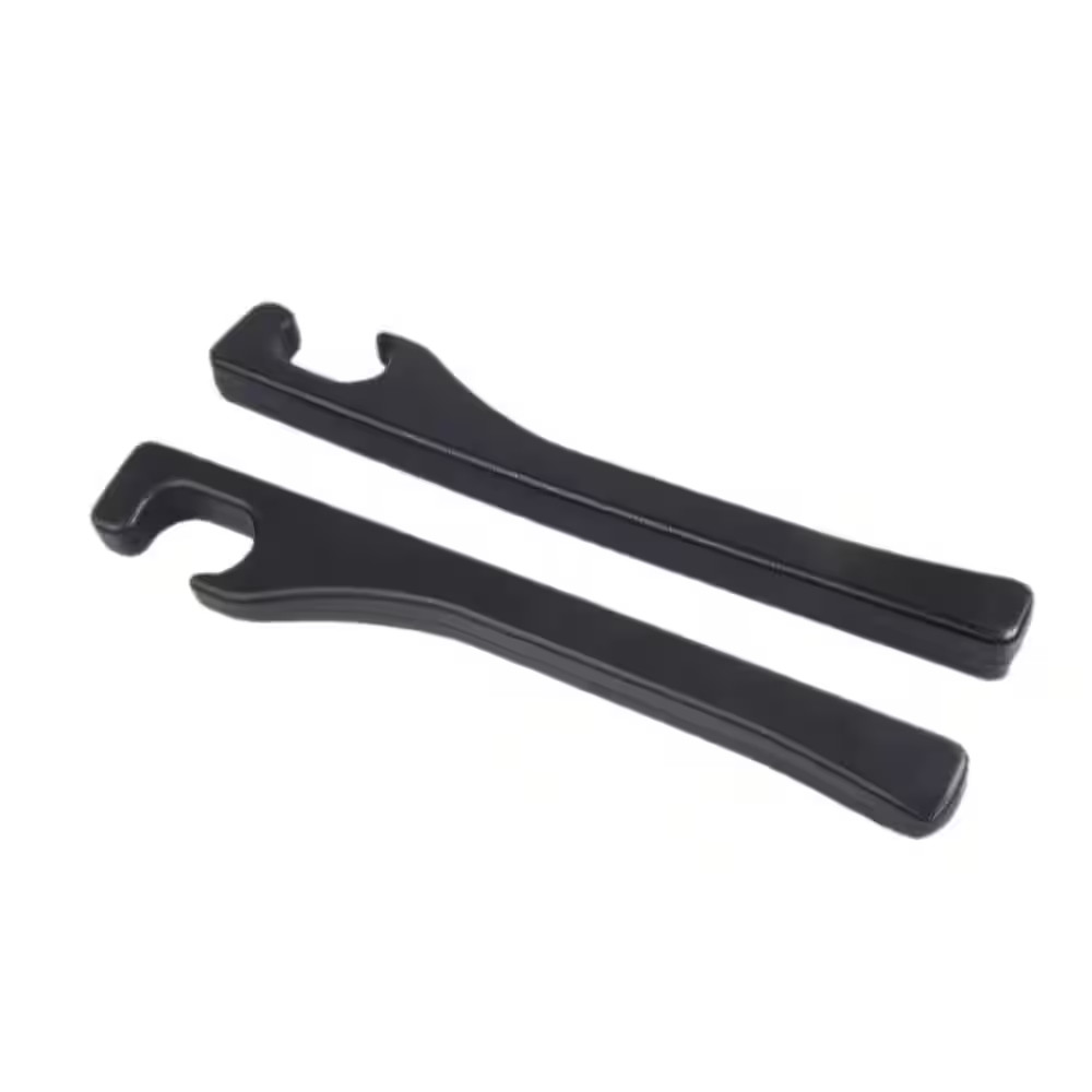 2 Pack Universal Car Seat Gap Filler PU Leather Black Scratch Resistant Waterpro