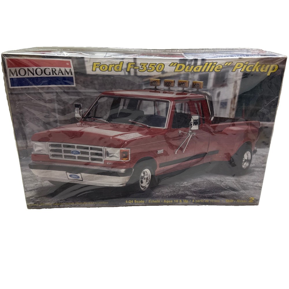 Monogram Ford F-350 Duallie Pickup Truck 1/24 Model Open Box Sealed Parts