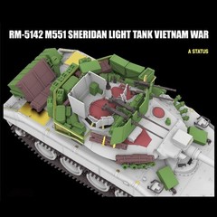 RYEFIELD MODEL RFM RM-5142 1:35 M551 Sheridan Light Tank Vietnam WarAR