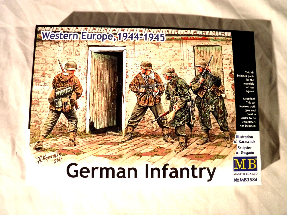 1/35 Master Box 4 German Infantry Western Europe ’44-’45 # 3584