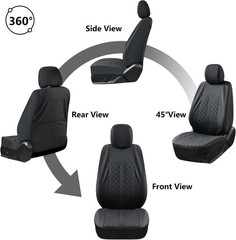 2 Front Tacoma Seat Covers Leather Car Seat Covers Waterproof Truck Seat Cushion