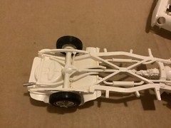 1 25 scale model parts Avanti Partially Built Body Chassis Engine No Box