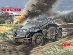 ICM 72431 – Sd.Kfz.260, German Radio Communication Vehicle – Scale Model Kit