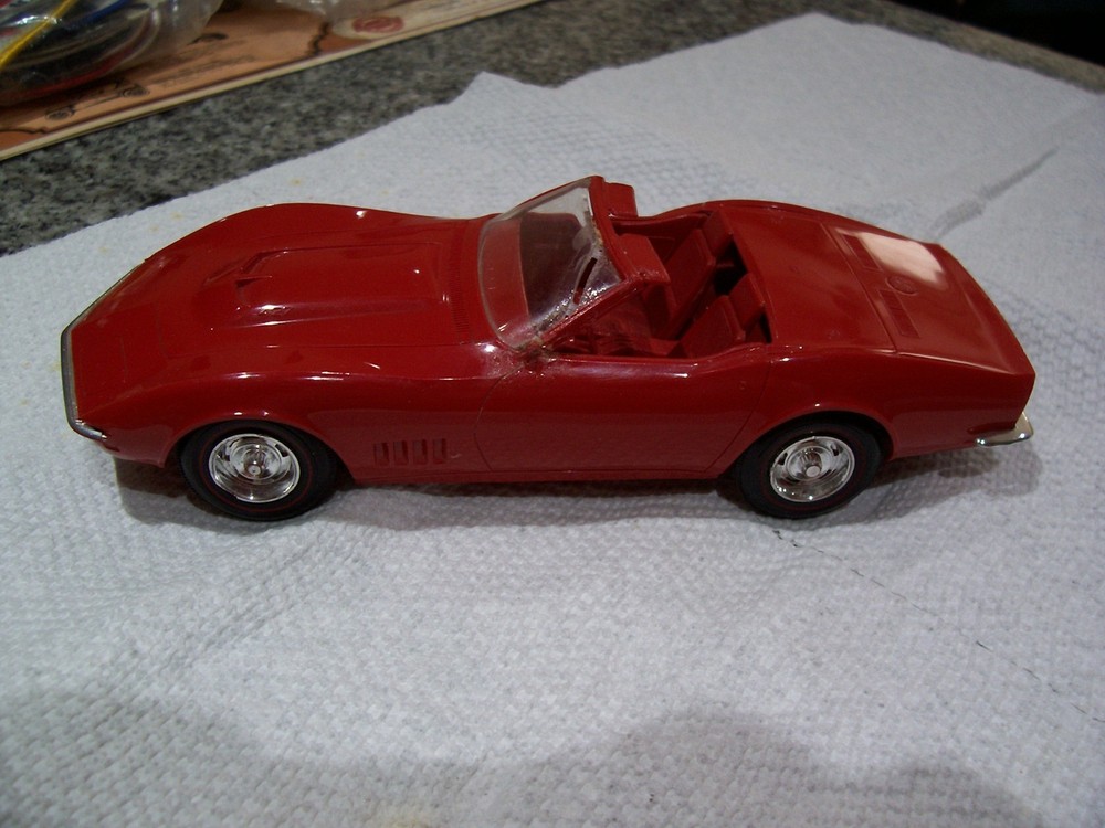 Chevrolet–1968 CORVETTE Convertible Dealer Promo Model Car–Damaged