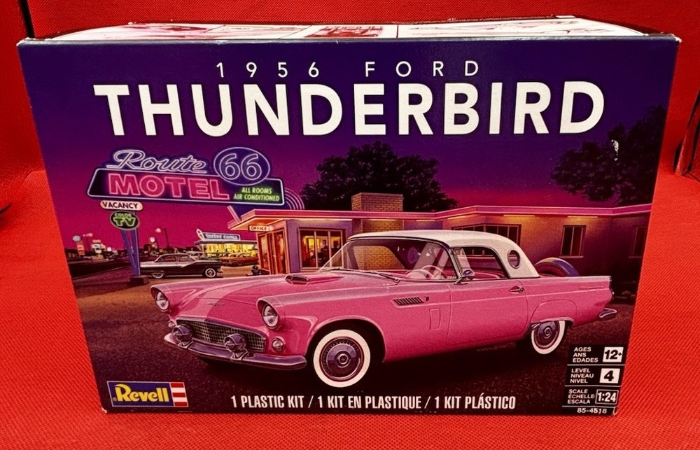 Revell 1956 Ford Thunderbird Model Kit 1:24 Scale – Revell Route 66 Series