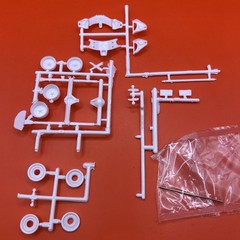 1955 Bel Air Chevy AMT Wheels Axle Diff Fan Driveshaft Model Parts 1:25 New 12