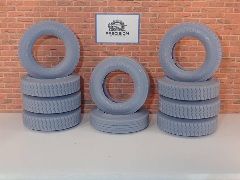 1/25 Scale Big Rig Semi Truck 22.5″ Goodyear Armor Max Truck Tires