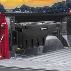 28 In. ABS Truck Bed Storage Box 6.6 Gal. Driver Side Truck Tool Box for Silvera