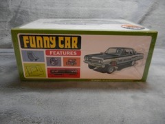 1/25 SCALE AMT 1965 CHEVELLE 427 BLOWN DRAG FUNNY CAR WHITE MODEL KIT-SEALED!