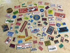 85 PRE-CUT Service GARAGE DIORMA SIGNS FOR 1:24 1:25 SCALE MODELS JUNKYARD
