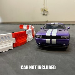 1/24-1/25 Scale Plastic Crash Barriers for RC Racing/Drifting or Diorama (4/set)