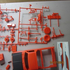 Monogram 80 Ford Bronco 1/24th scale model kit, with Hi roller parts