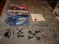 Monogram 2742 Model Corvette Roadster box opened 1987 kit factory sealed 1/24