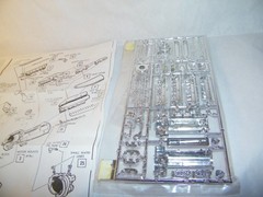 1/24 1/25 Scale Model Plastic All Chrome Complete Engine Parts Tree NEW See Pics