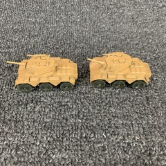 Lot of 9 Roco WW II HO Scale Military Vehicles Saladin Anti-aircraft APC