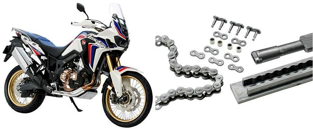 TAMIYA Scale model 1/6 Honda CRF1000L Africa Twin & Detail up parts set 12674