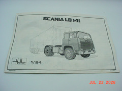 Vintage Heller Scania LB 141 1/24 Model Kit UPRM