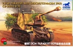 Bronco 1/35 7.5cm PaK 40(SF) Gun on Geschutzwagen 39(F) Tank #35004