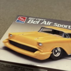 AMT 1957 Chevy Bel Air Sport Coupe 1/25 Scale Model Kit 6563 No Manual