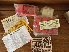 Lindberg Little Red Wagon Kit 72158 Signed By Bill Golden Opened Box