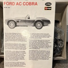 Testors Ford AC Cobra 1:24 Metal Model Kit MPN 164 Blue Painted 1992
