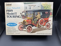 Vintage Gabriel 1909 Model T Touring Car Metal Kit 1/20 Scale Unbuilt Hubley Box