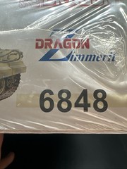 Dragon 1/35 6848-03 King Tiger Porche Turret W/Zimmerit Heavy Tank Model Kit