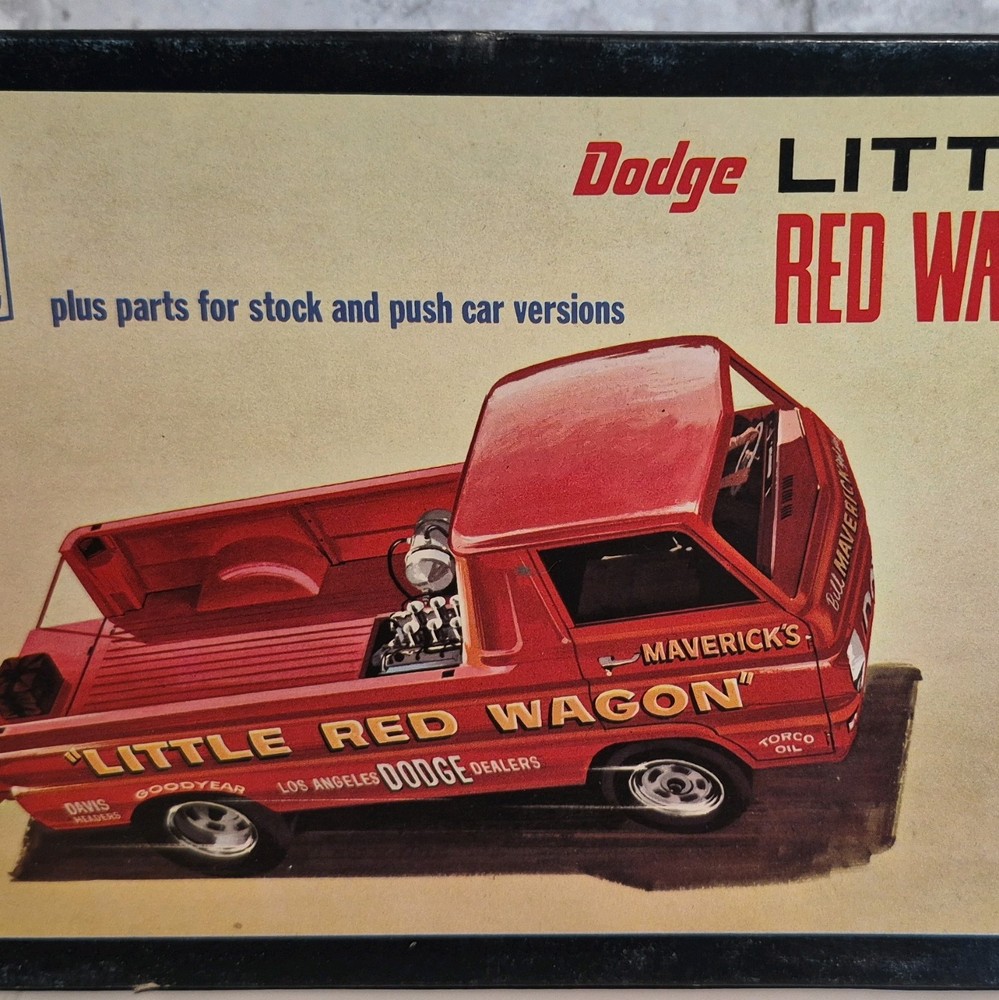 Dodge Little Red Wagon Model Kit Car Advertising Specimen Red