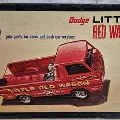 Dodge Little Red Wagon Model Kit Car Advertising Specimen Red