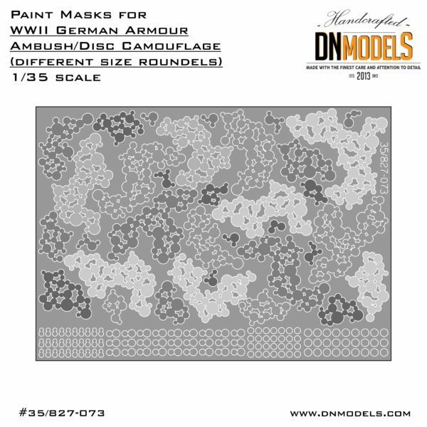 DN 1/35 WWII German Disc Camouflage Paint Mask (different size roundels) Vol.3