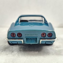 AMT ERTL #6878 1970 CHEVROLET CORVETTE LT-1 Mulsanne Blue 1/25 Dealer Promo NIB