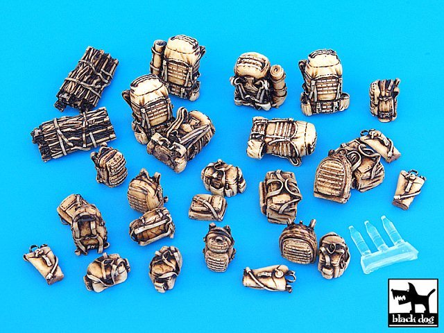 Black Dog 1/35 US Modern Soldier Bags & Accessories Set [Figure Diorama] T35037