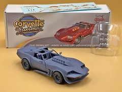 1:8 Large Scale Corvette Summer Complete Resin Model Kit with Engine – 23×8.6in