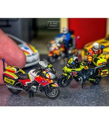 1/64 R1250adv Motorcycle Miniature Model Garage Accessories Colorless 1pc