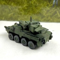 Tank World Mobile War 1/144 Stryker Wheeled Armored Vehicle Finished Model