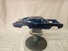 Body Shell 1967 Dodge Charger 1/25 MPC, grill, clear hood, 2 tires with wheels,
