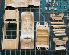 HTF OG VTG AMT 1959 FORD GALAXIE CONVERTIBLE #139 1-CK Car Kit Started + XTRAS