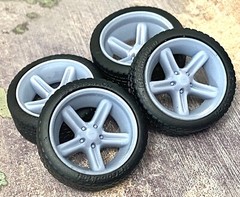 Resin 20 Inch “03-04 Ford F150 Lightning” Model car Wheels/Tires 1/24 1/25 scale