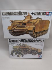 lot(2) Tamiya 1/35 German Models 35020 Hanomag Sdkfz251/1 & 35087 Sdkfz164 Tank