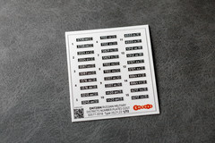 1:72 3D License Plates for scale model Modern Military Vehicles