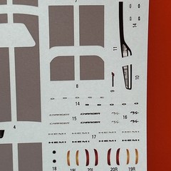 2021 Charger R/T AMT Decals Instructions Template Model Parts 1:25 New 7