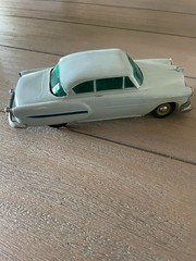LOOK! 1954 CHEVY BELAIR 2 DOOR HT DEALER PROMO MODEL CAR BANK – Light Blue Gray
