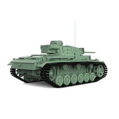 SSMODEL SS87715 1/87 HO Scale Railway Military Model Kit Pz.Kpfw.III Ausf.L