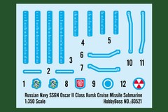 Hobbyboss 1/350 83521 Scale Russian SSGN Oscar II Kursk Cruise Missile Submarine