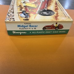 Vintage 1995 Monogram All-Plastic Midget Racer True Scale Model OPEN BOX
