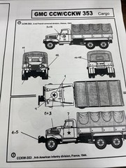 GMC CCKW 353 Truck w/ Resin Cab – 1/35 Scale Heller? Unassembled Kit#35026 Read