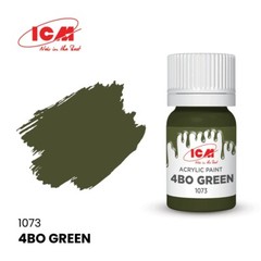 Acrylic paints set for Humvee Us military cars Grey, Brown, Green Black ICM 3059
