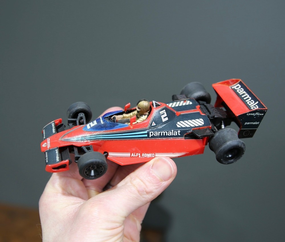 Vintage Model Kit Formula 1 Race Car Brabham Parmalat Alfa Romeo Plastic Built