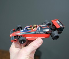 Vintage Model Kit Formula 1 Race Car Brabham Parmalat Alfa Romeo Plastic Built