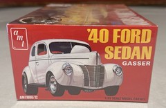 AMT ’40 FORD SEDAN GASSER 1/25 SCALE MODEL KIT build: stock, street rod or drag